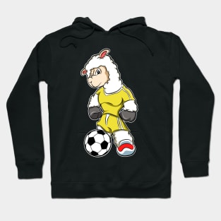 Alpaca as Soccer player with Soccer ball Hoodie